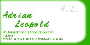 adrian leopold business card